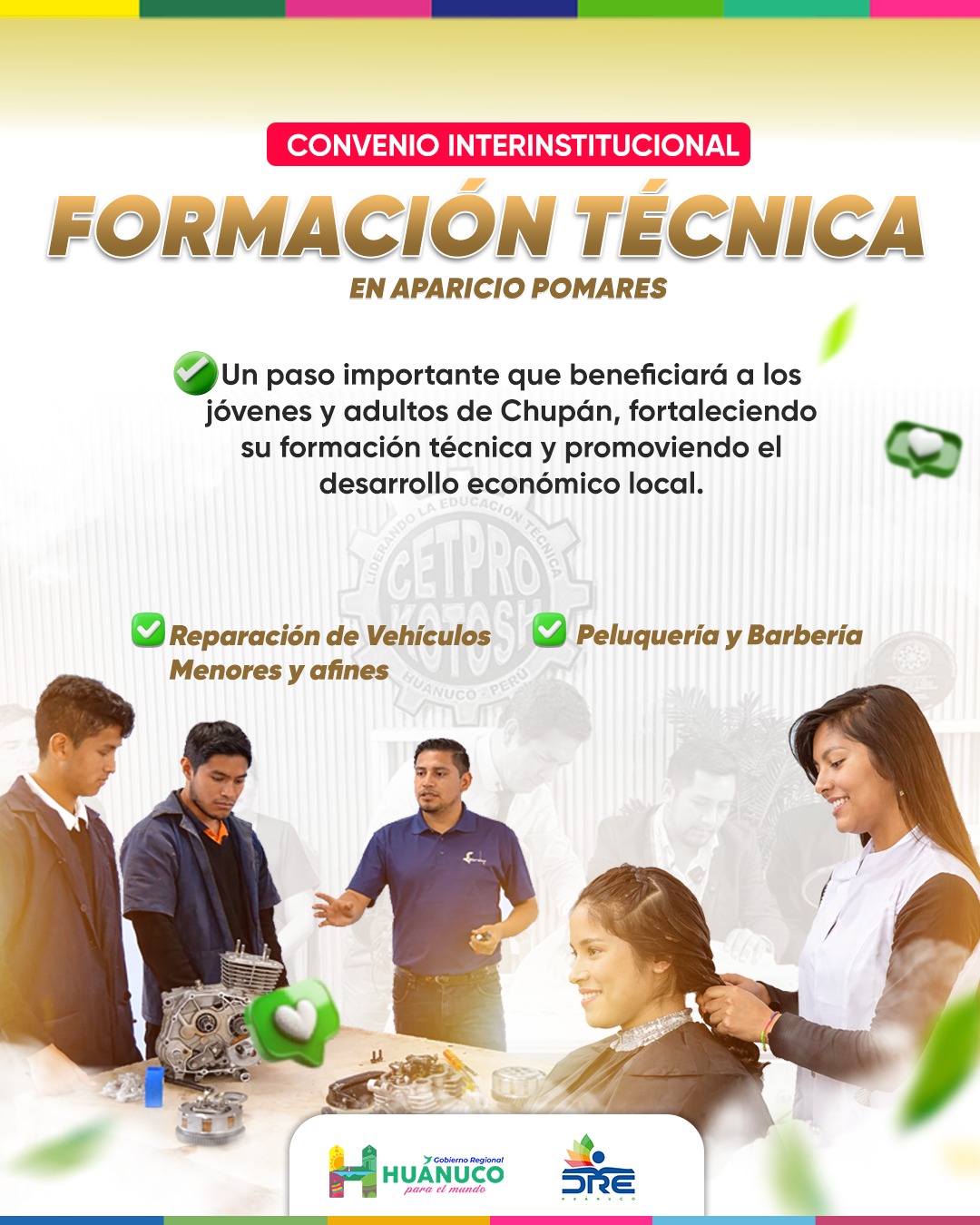 Convenio Institucional - Formación Técnica en Aparicio Pomares