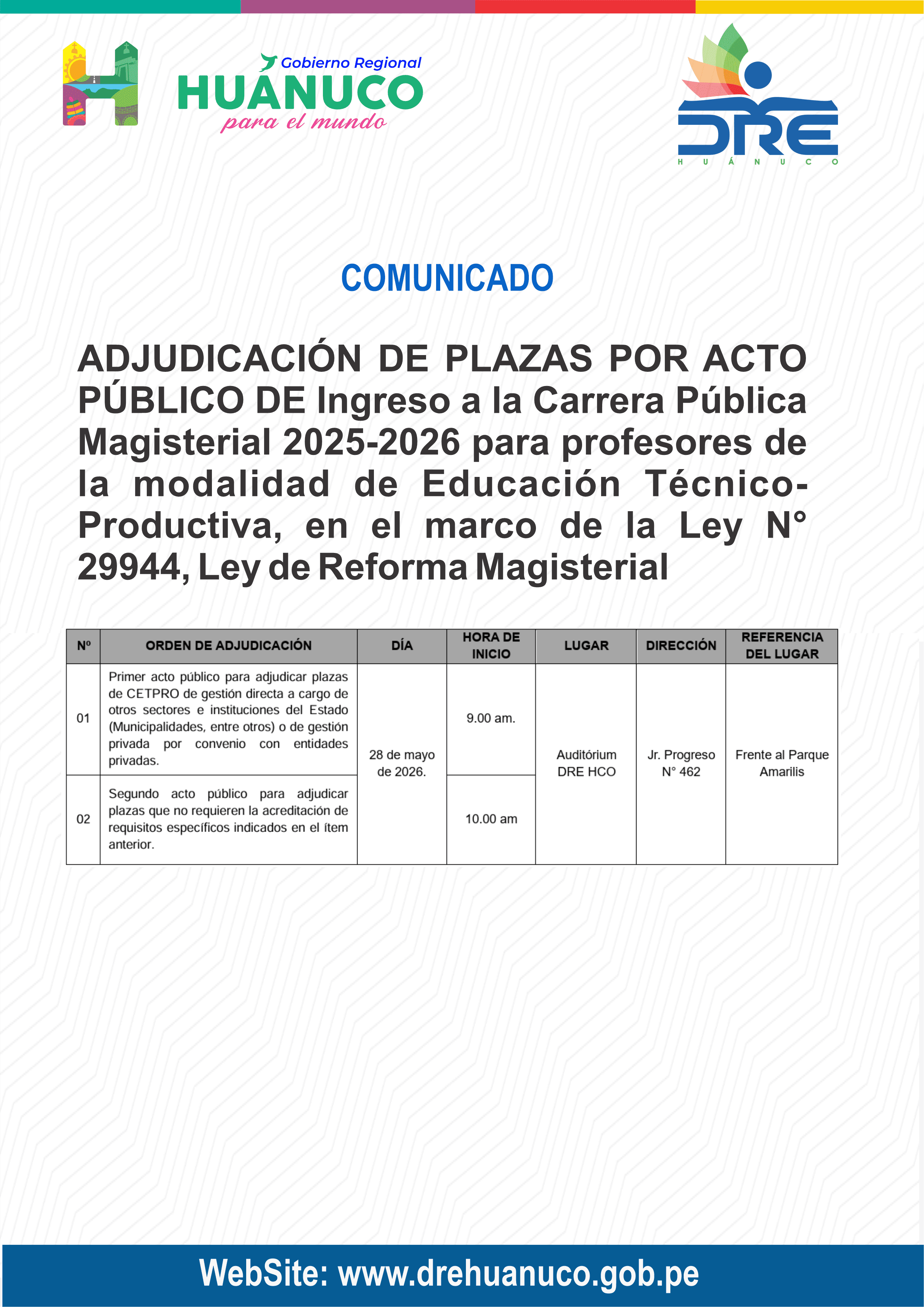Información destacada